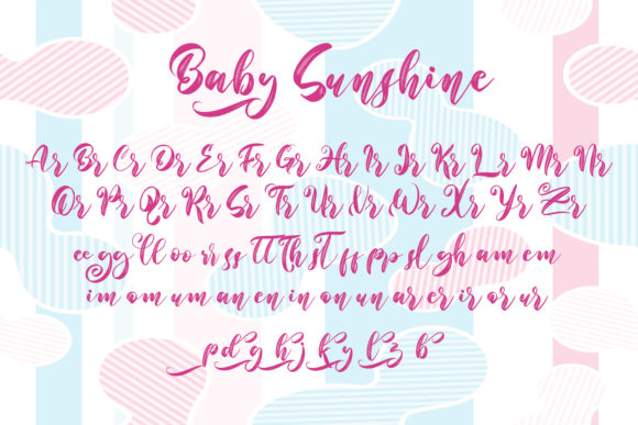 Baby Sunshine Font Poster 9