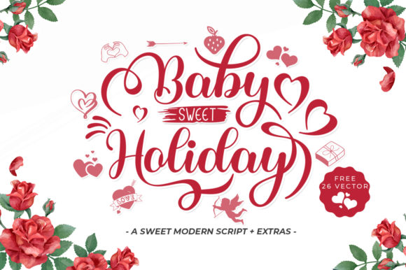 Baby Sweet Holliday Font Poster 1