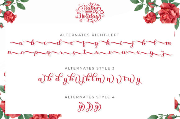 Baby Sweet Holliday Font Poster 3