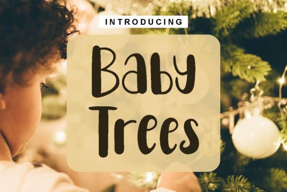 Baby Trees Font Poster 1