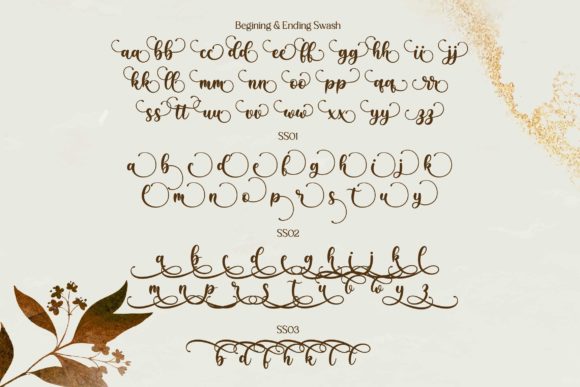 Babylone Script Font Poster 6