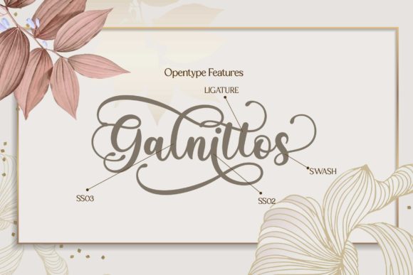 Babylone Script Font Poster 10