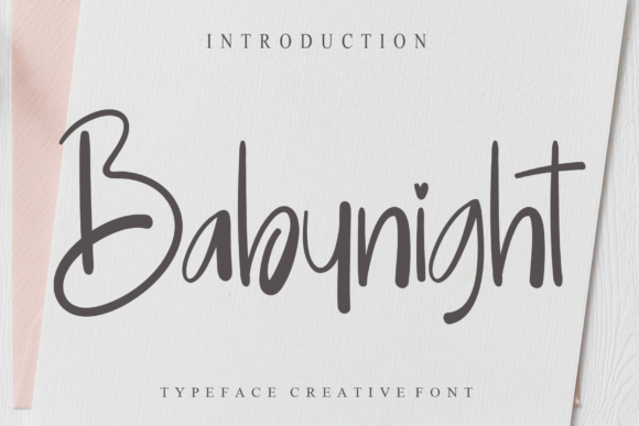Babynight Font Poster 1