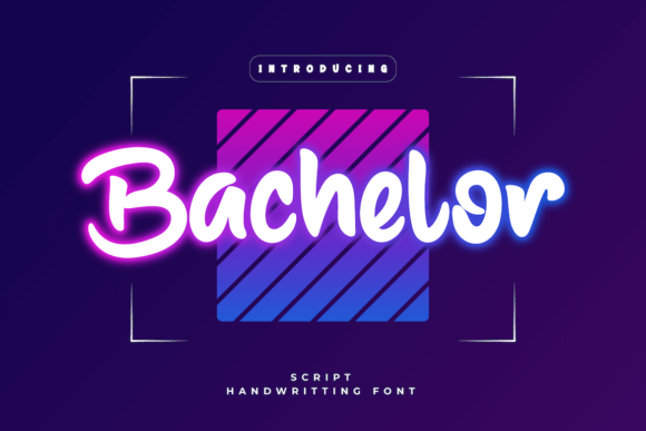 Bachelor Font Bachelor Font Poster 1