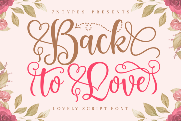 Back to Love Font Back to Love Font Poster 1