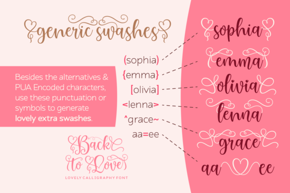 Back to Love Font Poster 2