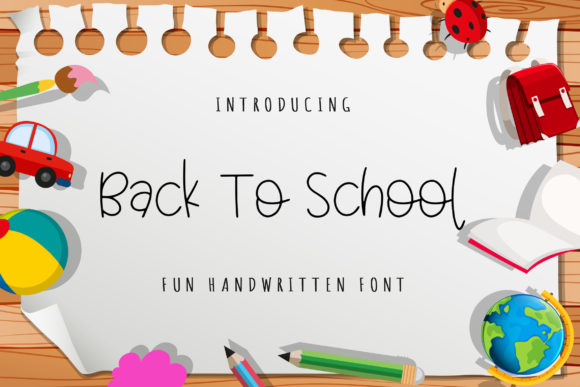 Back to School Font Poster 1