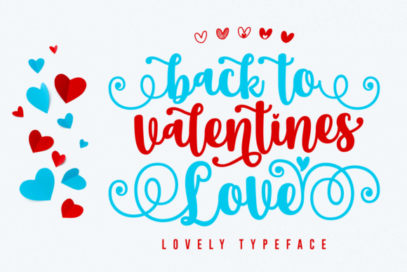 Back to Valentine Love Font Poster 1