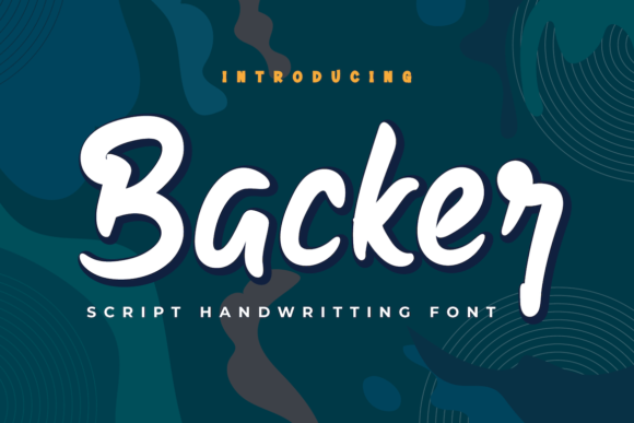 Backer Font Backer Font Poster 1
