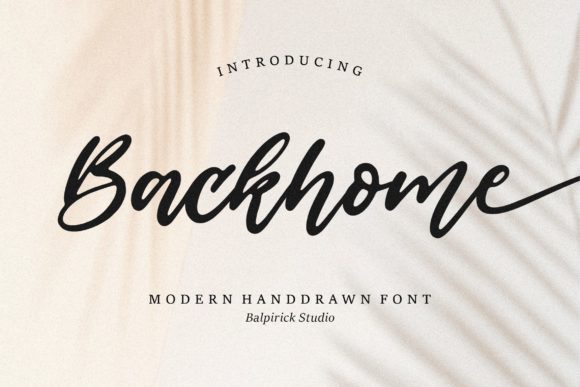 Backhome Font Poster 1