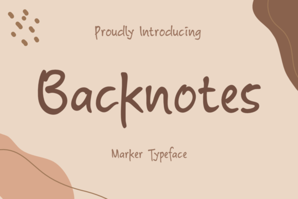 Backnotes Font
