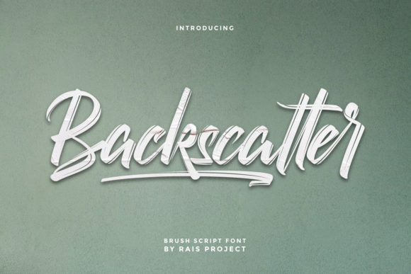 Backscatter Font Poster 1