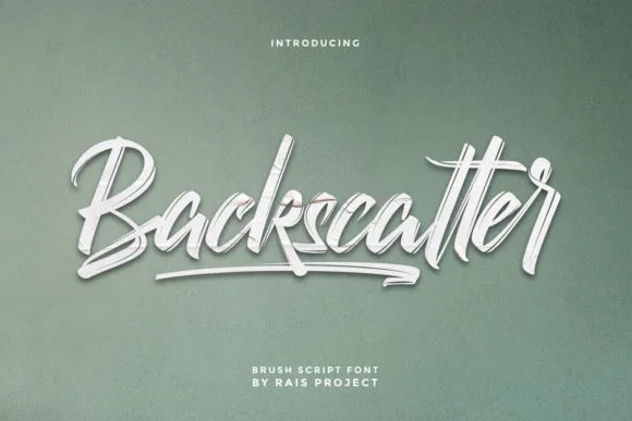 Backscatter Font Backscatter Font Poster 1