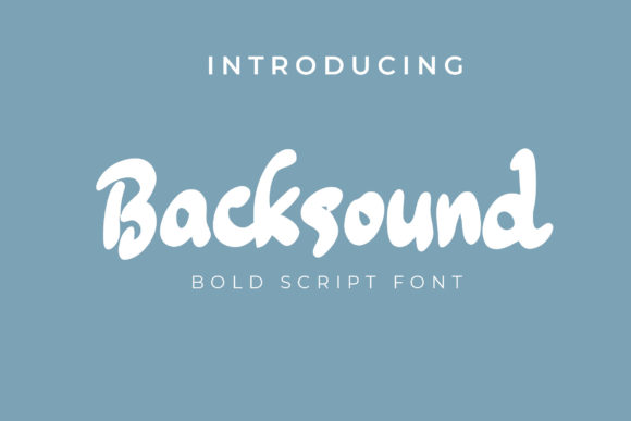 Backsound Font Poster 1