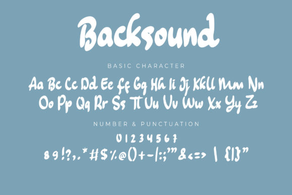 Backsound Font Poster 6