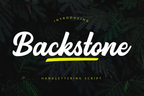 Backstone Font Poster 1