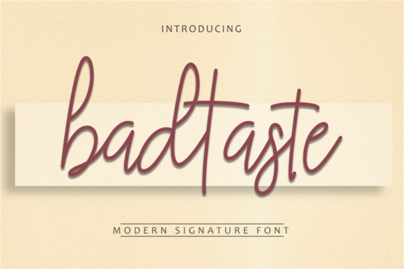 Bad Taste Font Poster 1