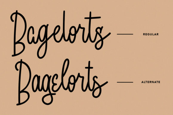 Bagelorts Font Poster 2