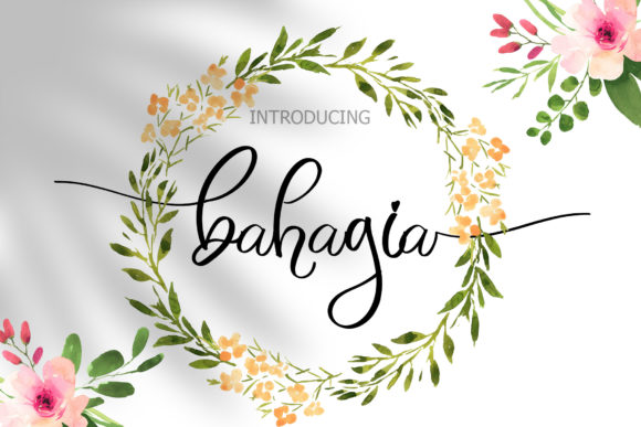 Bahagia Font Poster 1