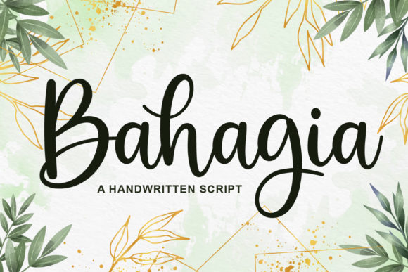 Bahagia Font Poster 1