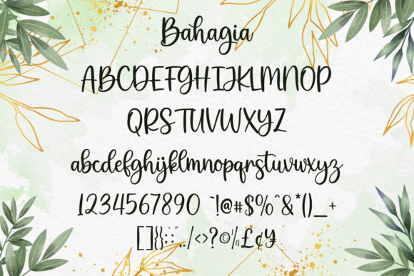 Bahagia Font Poster 9
