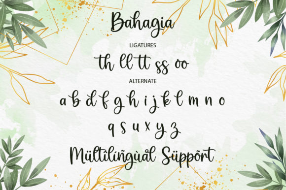 Bahagia Font Poster 10