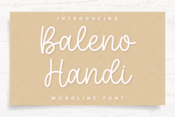 Baleno Handi Font Poster 1