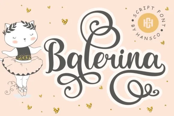 Balerina Font Balerina Font Poster 1