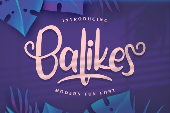 Balikes Font Poster 1