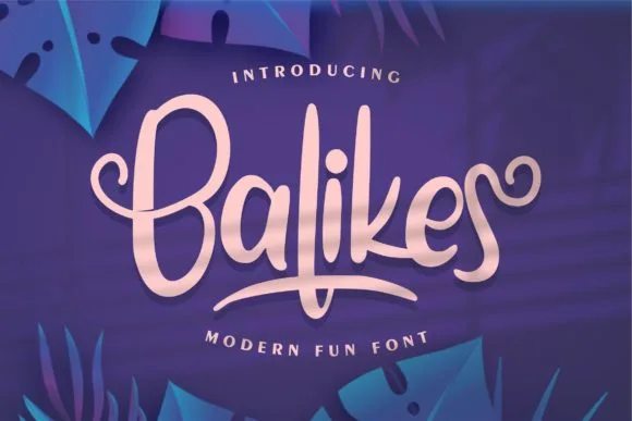 Balikes Font Balikes Font Poster 1