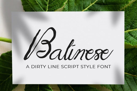 Balinese Font Poster 1