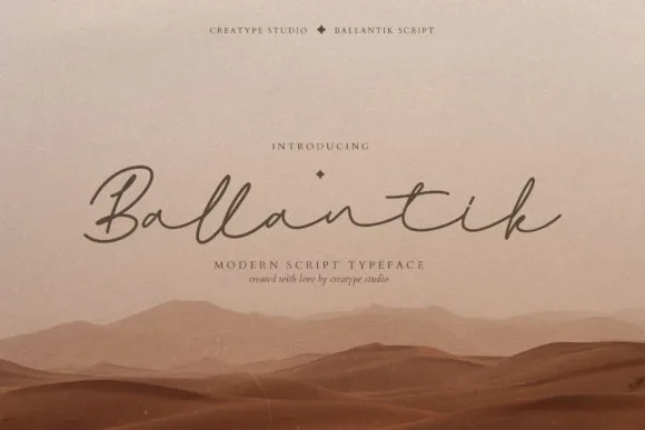 Ballantik Font Ballantik Font Poster 1