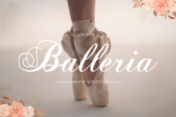Balleria Font Poster 1