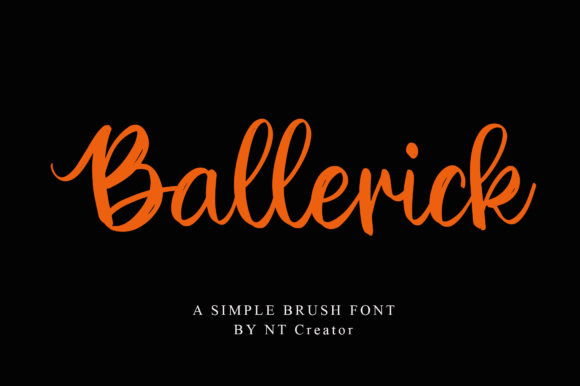 Ballerick Font Poster 1