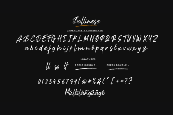 Ballinese Font Poster 8