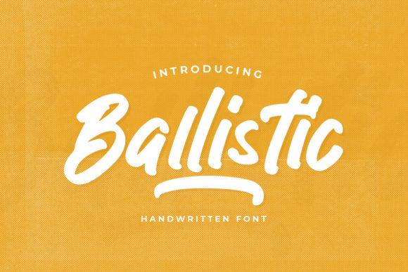 Ballistic Font Poster 1