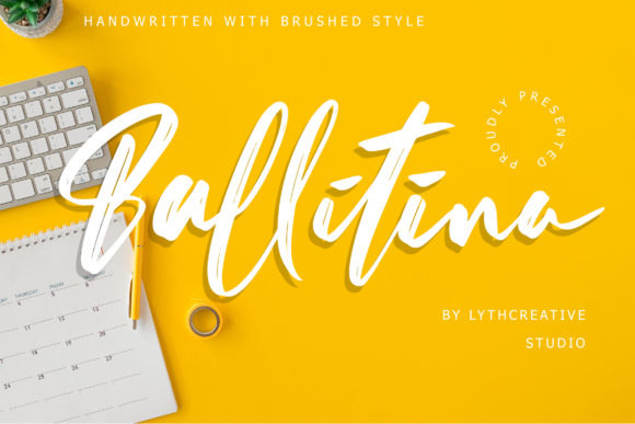 Ballitina Font Poster 1