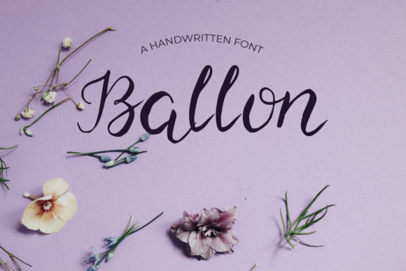 Ballon Font Poster 1