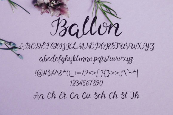 Ballon Font Poster 2