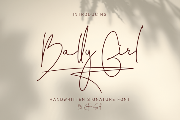 Bally Girl Font Poster 1