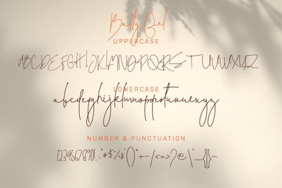 Bally Girl Font Poster 5