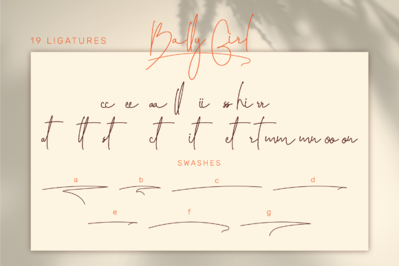 Bally Girl Font Poster 6