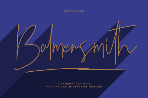 Balmersmith Font Poster 1