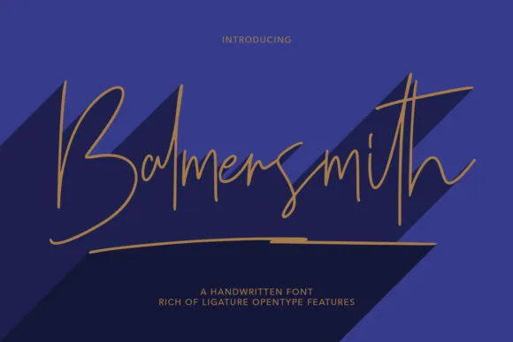 Balmersmith Font Balmersmith Font Poster 1