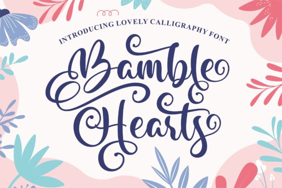 Bamble Hearts Font Poster 1