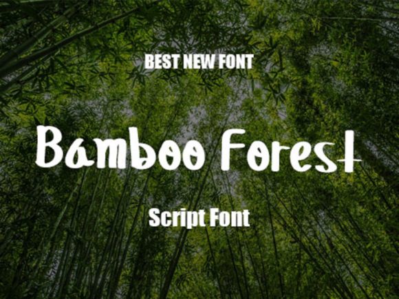 Bamboo Forest Font Poster 1