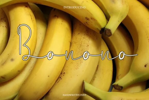 Banana Font Poster 1