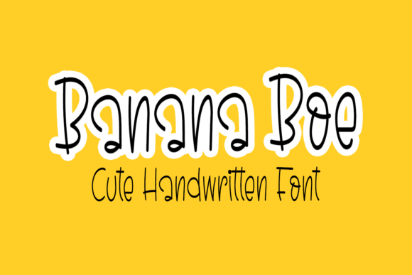 Banana Boe Font Banana Boe Font Poster 1