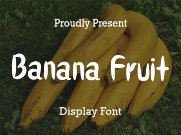 Banana Fruit Font
