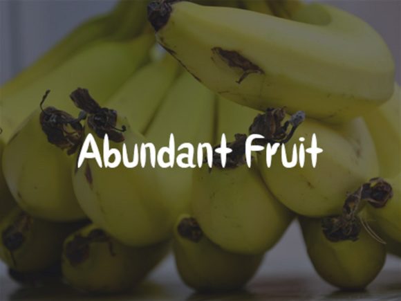 Banana Fruit Font Poster 4